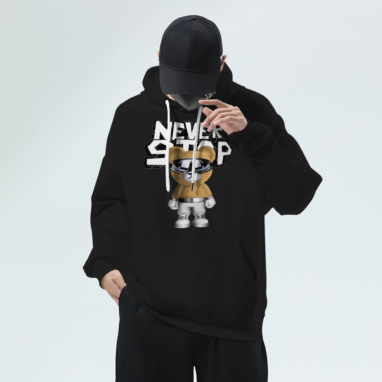  Bear Năm Sinh Hoodie Phong cách sống BeatyTee In tên, hình ảnh theo yêu cầu 