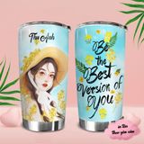  Girl with Flowers 2 Go Drink Women's day Cốc Giữ Nhiệt 600ml In tên, hình ảnh theo yêu cầu 