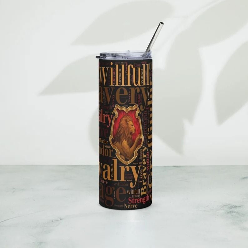  Harry Potter Skinny Go Drink nhà Gryffindor Skinny 600ml In tên, hình ảnh theo yêu cầu 