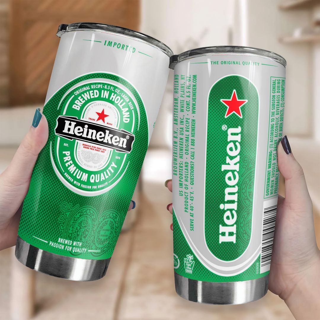  Heineken V1 Go Drink Đồ Uống Cốc giữ nhiệt 600ml In tên, hình ảnh theo yêu cầu 