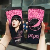  Blackpink Kết Hợp Pepsi Lấp Lánh Go Drink Người nổi tiếng/Idol Cốc giữ nhiệt 740ml In tên, hình ảnh theo yêu cầu 