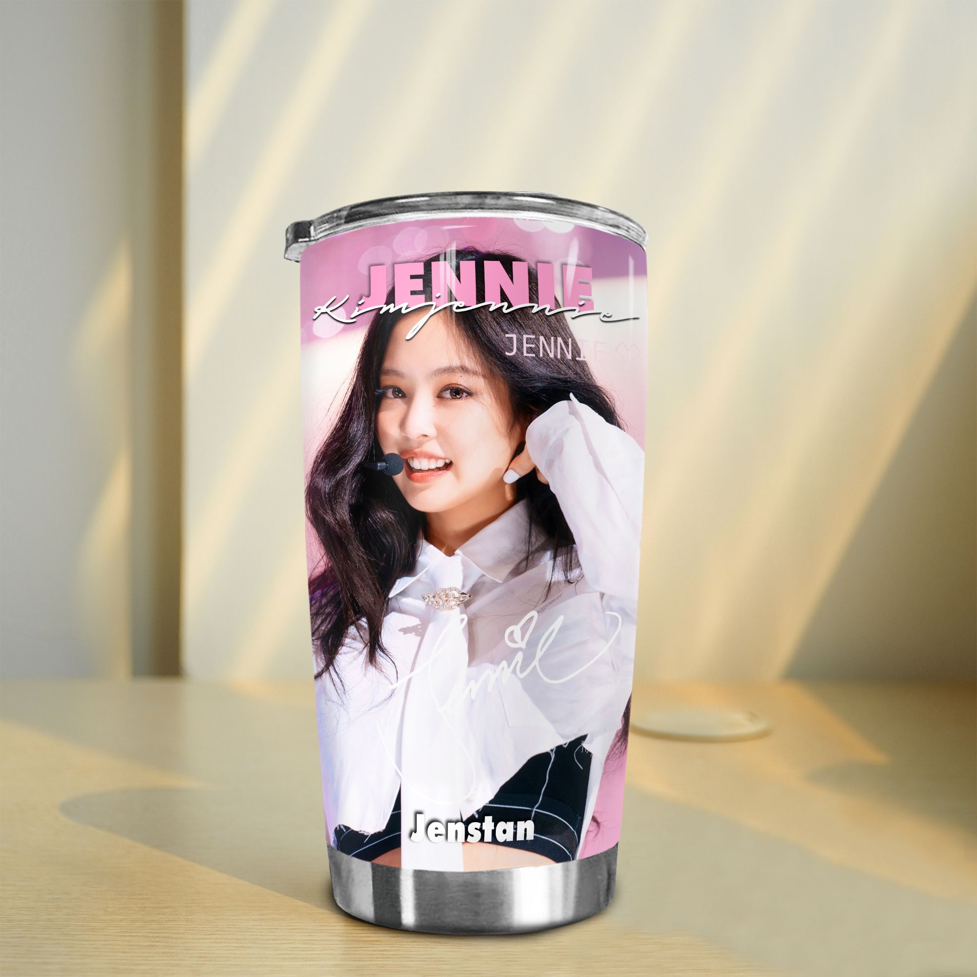  In hình Only từng thành viên Blackpink Go Drink Người nổi tiếng/Idol Cốc Giữ Nhiệt 600ml In tên, hình ảnh theo yêu cầu 