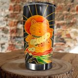  Lucky Cat Go Drink Feng Shui Tumbler 20oz Personalized 