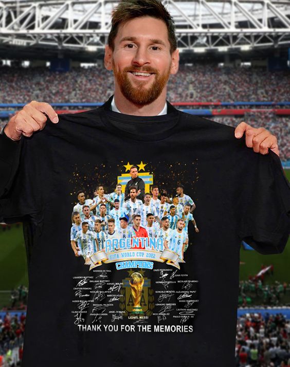  Argentina champions Beauty Tee Fans Bóng Đá áo phông thiết kế In tên, hình ảnh theo yêu cầu 