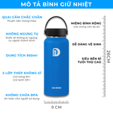  Bình Giữ Nhiệt Ăn Mừng Chiến Thắng CLB Arsenal 950mlGo Drink In tên, hình ảnh theo yêu cầu 