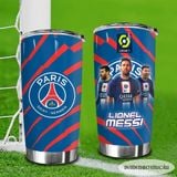  PSG Ligua 1 Kết Hợp Cầu Thủ Go Drink Bóng đá  Cốc Giữ Nhiệt 600ml In tên, hình ảnh theo yêu cầu 