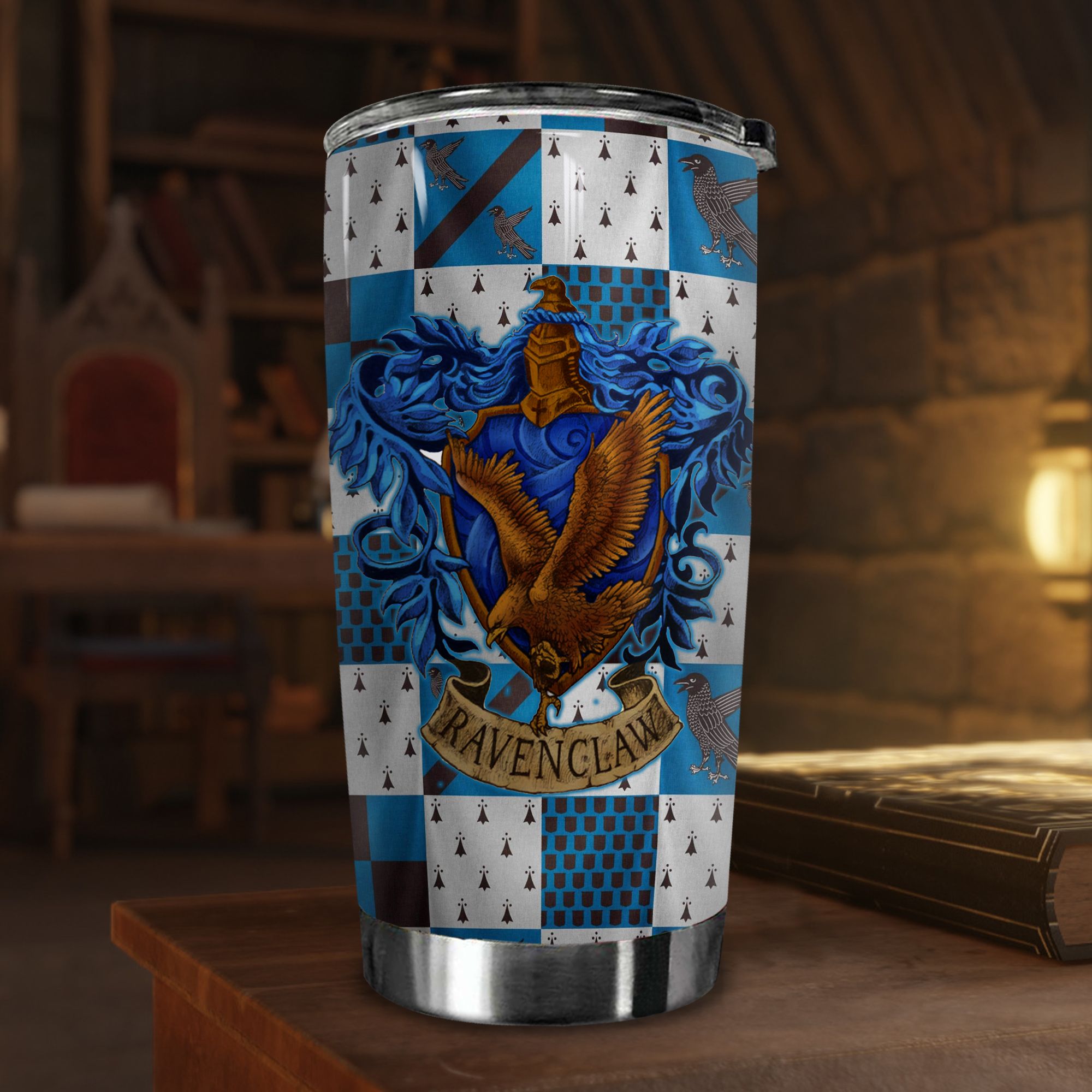  Harry Potter Tumbler Go Drink nhà Ravenclaw Cốc Giữ Nhiệt 600ml In tên, hình ảnh theo yêu cầu 