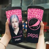  Blackpink Kết Hợp Pepsi Lấp Lánh Go Drink Người nổi tiếng/Idol Cốc giữ nhiệt 740ml In tên, hình ảnh theo yêu cầu 