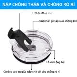  Chữ Thư Pháp - Chữ An Khang Thịnh Vượng Go Drink Phong thủy - Tài lộc Cốc Giữ Nhiệt 600ml In tên, hình ảnh theo yêu cầu 