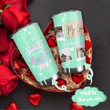  Quote Photo Xanh mint Go Drink Couple Cốc Giữ Nhiệt 600ml In tên, hình ảnh theo yêu cầu 