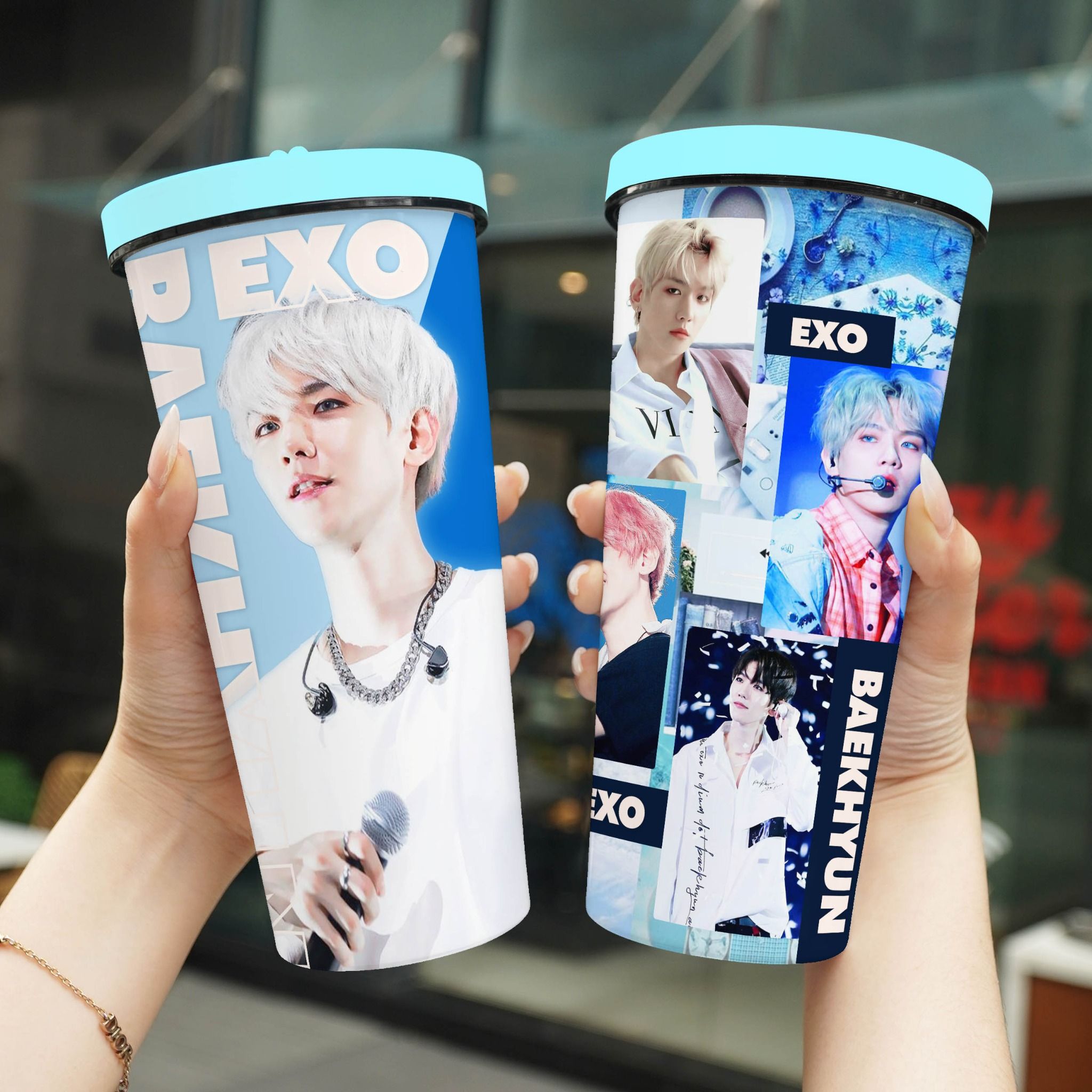  Baekhyun EXO Go Drink Người nổi tiếng/Idol Cốc giữ nhiệt 740ml In tên, hình ảnh theo yêu cầu 