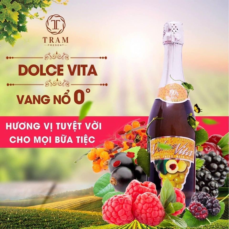  Rượu vang nổ Dolci Vita Vị Cam 