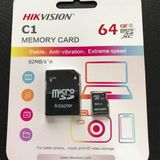  Thẻ nhớ Micro SD 64GB HIKVISION HS-TF-C1(STD)/64G 