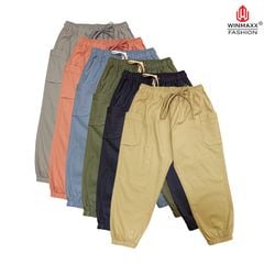 J17- Quần Jogger Linen Trẻ Em Túi Hông SevenStars J17