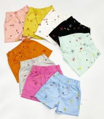 G41 - Quần Short Kaki Bé Gái In Sao Biển Seven Stars G41