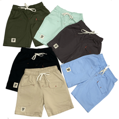 T42 - Quần Short Kaki Bé Trai Túi Nắp Logo Seven Stars T42