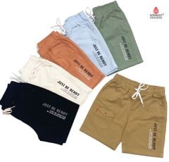 T45 - Quần Short Linen Bé Trai In Just Be Ready SevenStars T45
