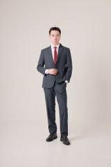 Set Áo Vest & Quần Tây Nam Màu Xanh Đen Seven Stars VM07X