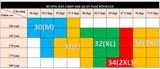 Bảng Size Quần Nam