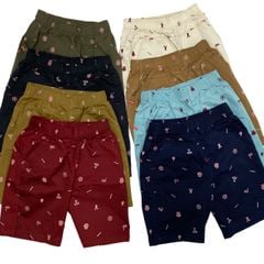 T41 - Quần Short Kaki Bé Trai In Đá Banh Seven Stars T41
