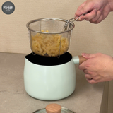  NỒI CHIÊN NGẬP DẦU KÈM RỔ HẤP - XANH MINT 