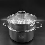  XỬNG HẤP INOX 304 - SIZE 26CM/28CM 