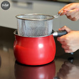  NỒI CHIÊN NGẬP DẦU KÈM RỔ HẤP - ĐỎ 