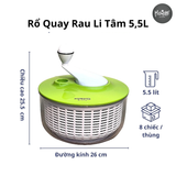  RỔ QUAY RAU LI TÂM (5.5L) - MÀU XANH 