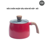  NỒI CHIÊN NGẬP DẦU KÈM RỔ HẤP - ĐỎ 