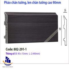 Len Chân Tường Nhựa Giả Gỗ L76-15