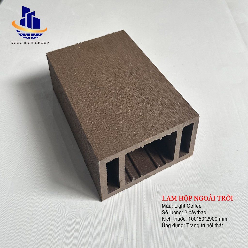 Thanh lam hộp ngoài trời  100x50