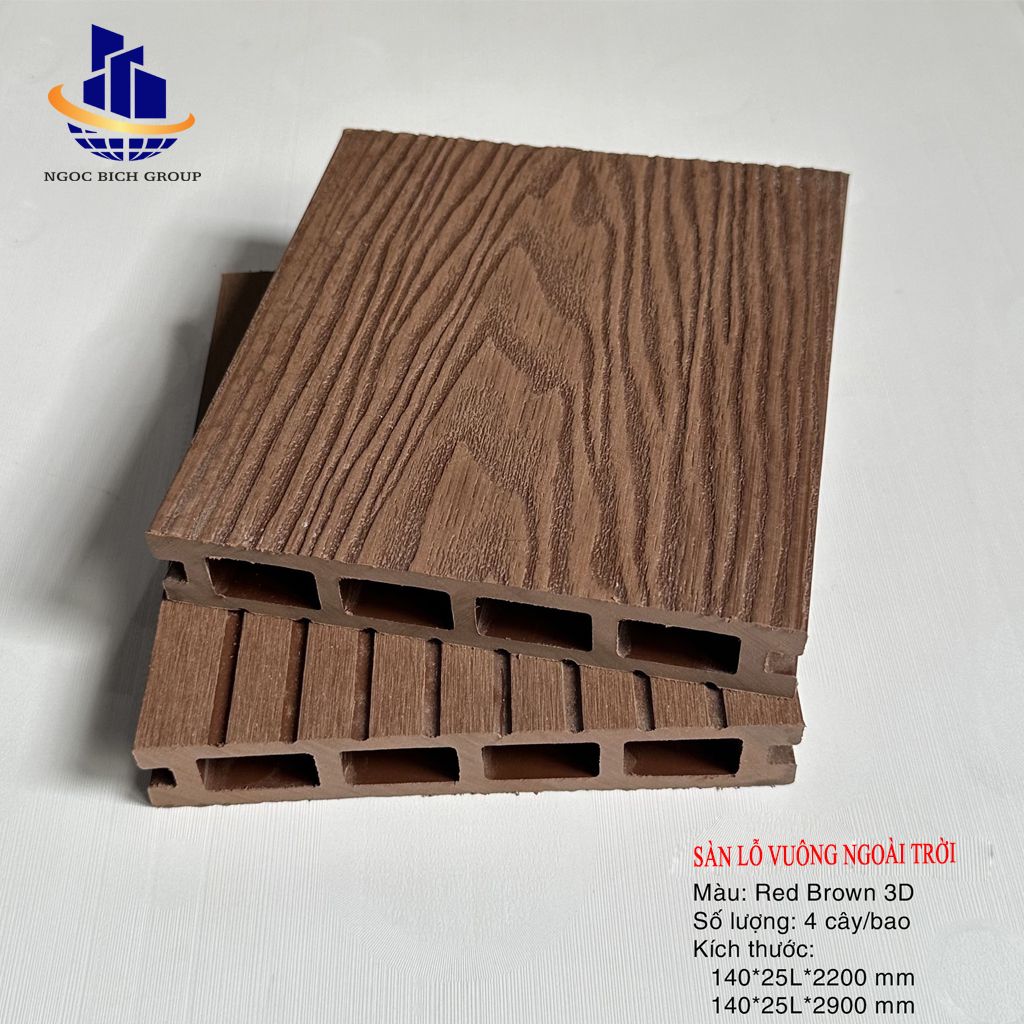 Sàn Lỗ Vuông 3D 140x25Lx2200mm