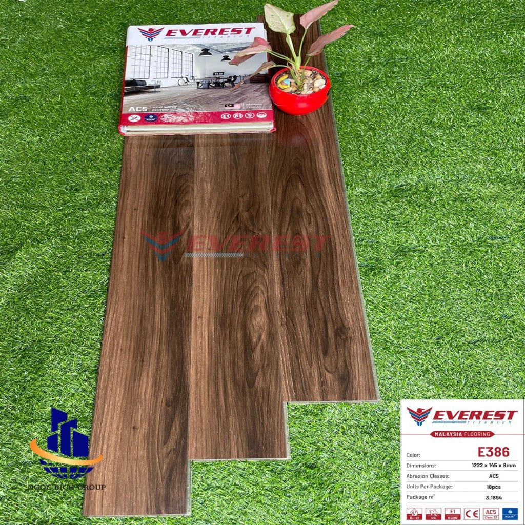 Sàn gỗ everest 8mm E338