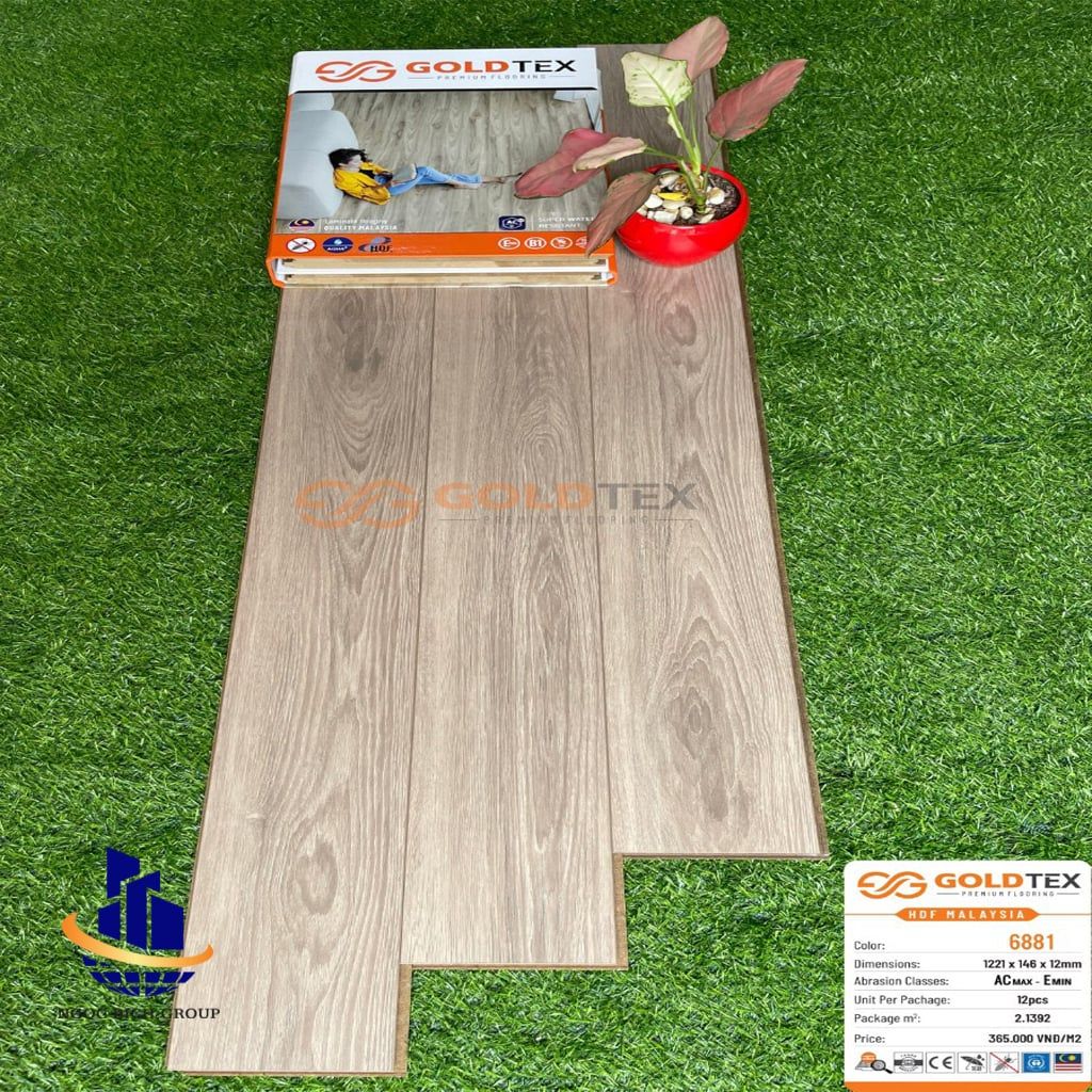 Sàn gỗ goldtex 12mm 6866