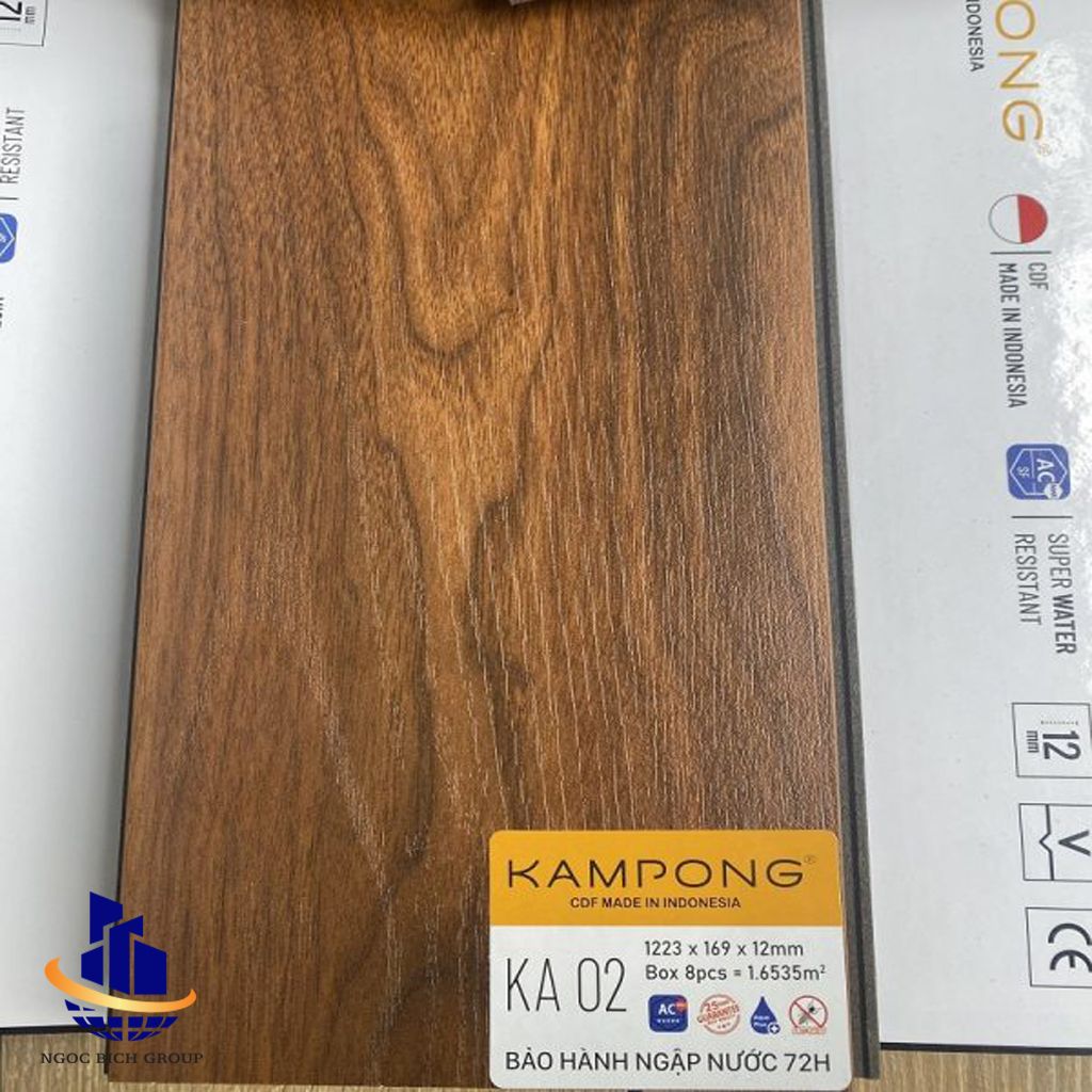 Sàn gỗ cốt đen 12mm KAMPONG KA 01