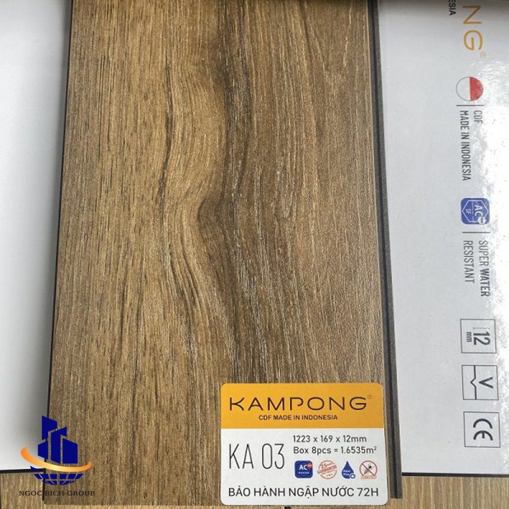 Sàn gỗ cốt đen 12mm KAMPONG KA 04