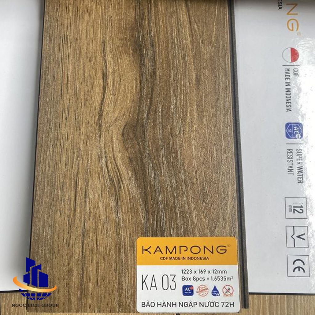 Sàn gỗ cốt đen 12mm KAMPONG KA 02