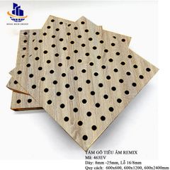 Gỗ tiêu âm đục lỗ Remix 15mm lõi thường