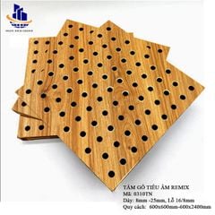 Gỗ tiêu âm đục lỗ Remix 9mm lõi xanh chống ẩm
