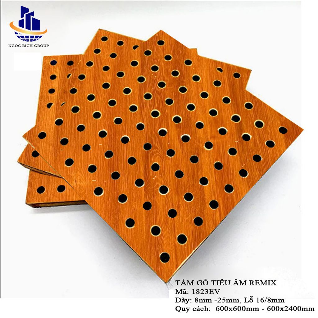 Gỗ tiêu âm đục lỗ Remix 17mm lõi thường