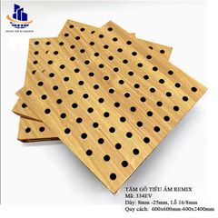 Gỗ tiêu âm đục lỗ  Remix 15mm lõi xanh chống ẩm