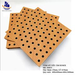 Gỗ tiêu âm đục lỗ  Remix 12mm  lõi xanh chống ẩm