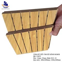 Gỗ tiêu âm xẻ rãnh  Remix 15mm lõi xanh chống ẩm