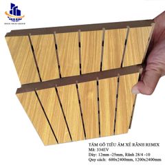 Gỗ tiêu âm xẻ rãnh  Remix 17mm lõi xanh chống ẩm