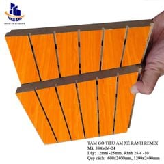 Gỗ tiêu âm xẻ rãnh Remix 17mm lõi thường