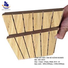 Gỗ tiêu âm xẻ rãnh  Remix 17mm lõi xanh chống ẩm