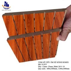 Gỗ tiêu âm xẻ rãnh  Remix 15mm lõi xanh chống ẩm