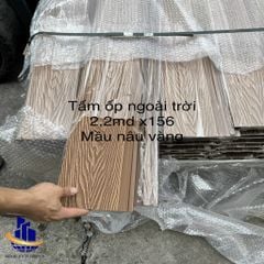 Tấm nhựa giả gỗ ốp tường ngoài trời vân gỗ vân 3D