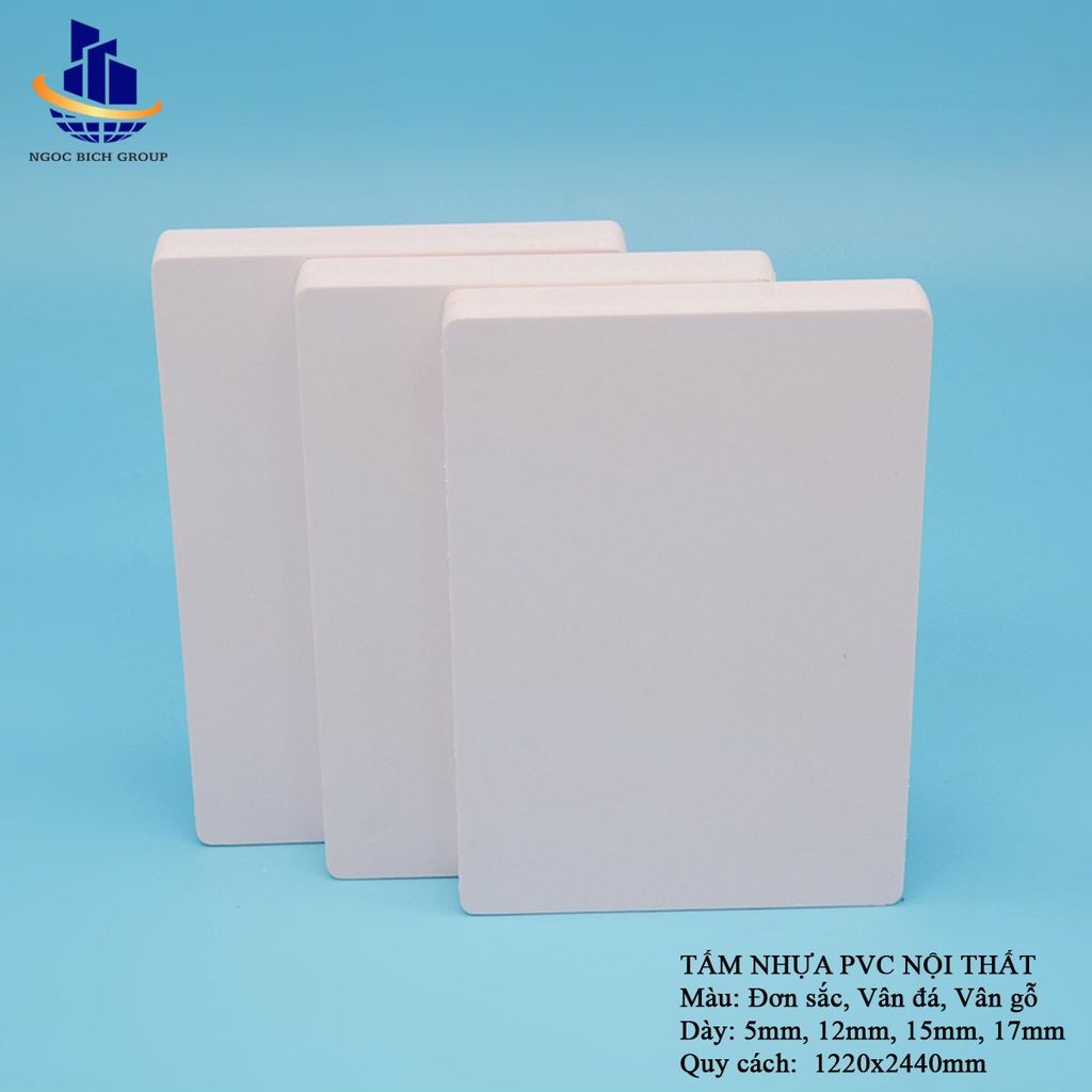 Tấm nhựa PVC than tre nội thất 12mm 0.5g/cm3