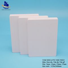 Tấm nhựa PVC than tre nội thất 12mm 0.5g/cm3